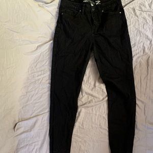 Black denim jeans